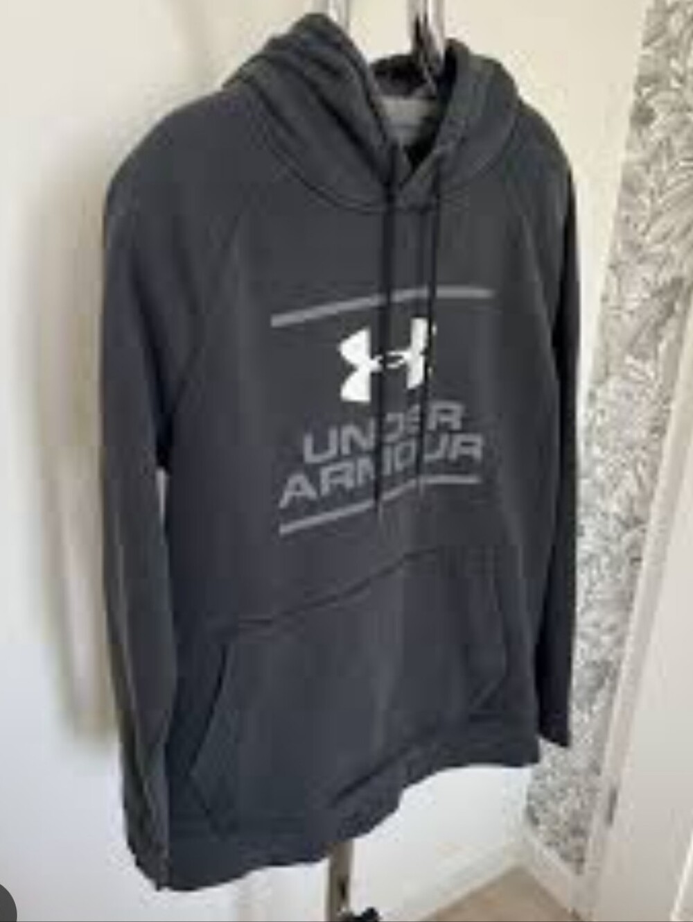 Under Armour Dark Gray Logo Pullover Hoodie